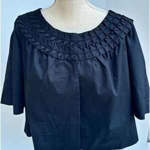 Apt 9 women’s size‎ 1x black cropped  Bolero Lined Jacket 3/4 Sleeve